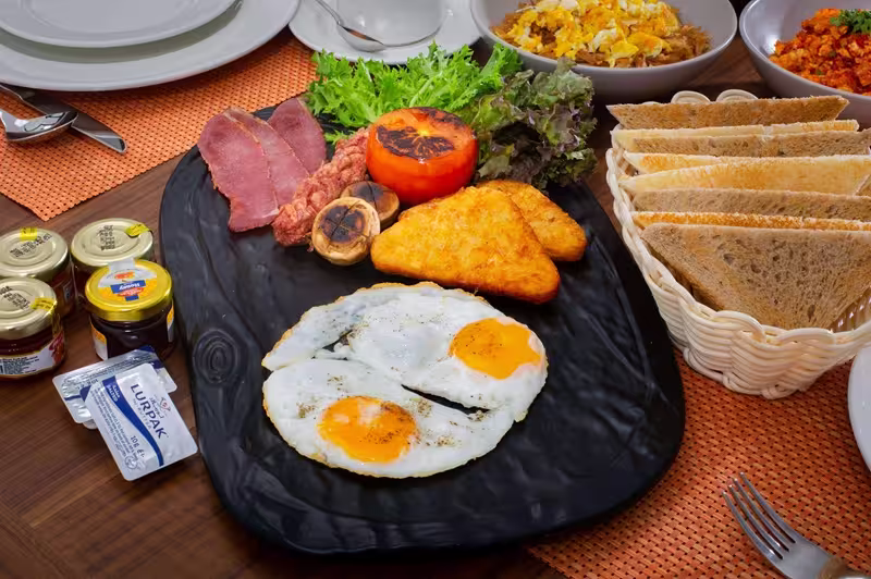 Breakfast hamper and farm produce
